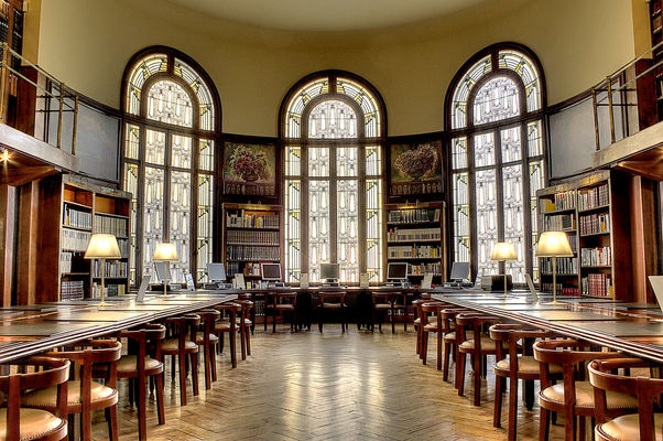 Rénovation de la Bibliothèque Carnégie à Reims, vue intérieure