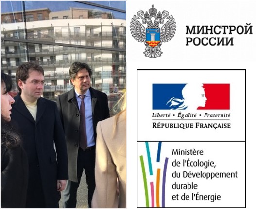 Visite du ministre russe de la Construction et des Services Urbains à Paris