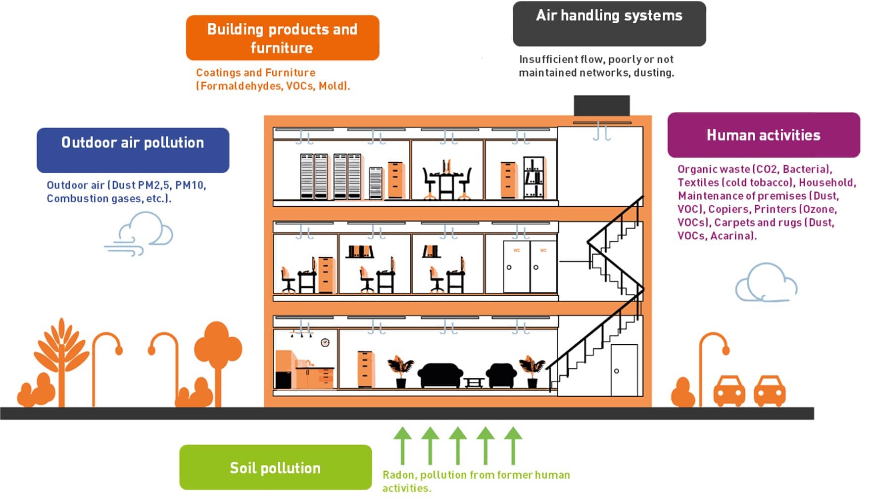 Air quality: sources of pollution